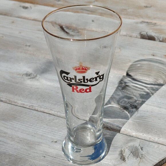 Carlsberg Red Beer Glass - Picture 1 of 7